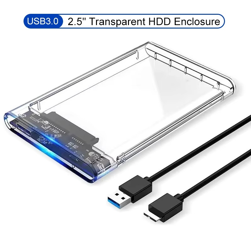 Laptop External Accessories - USB Type C Transparent 2.5 Inch