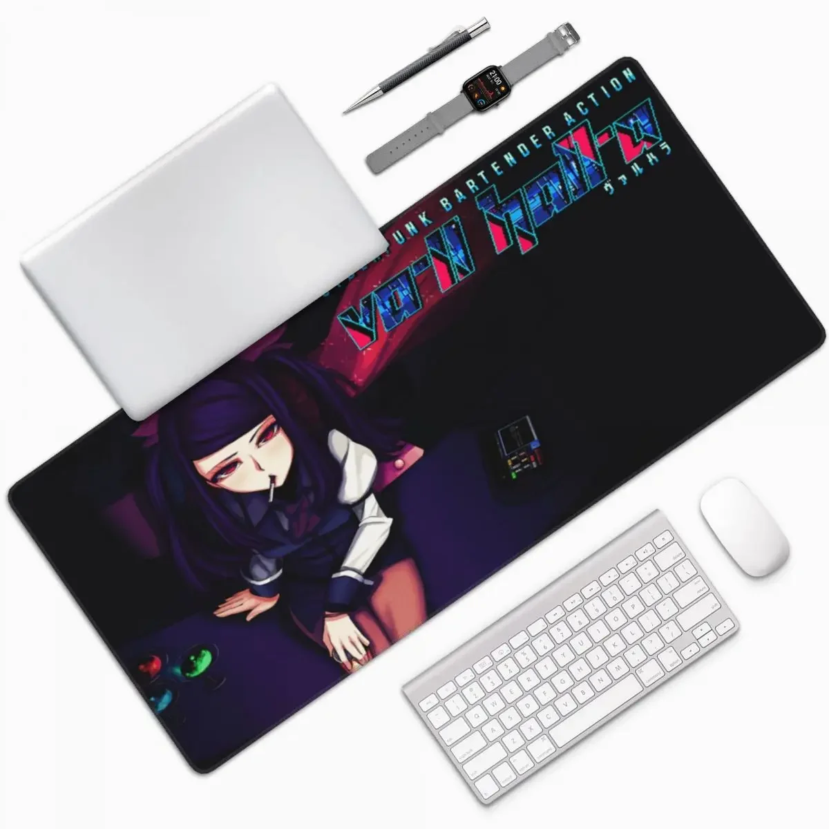 Laptop Accessories Logo - VA-11 Hall-A Logo Large Mouse Pad