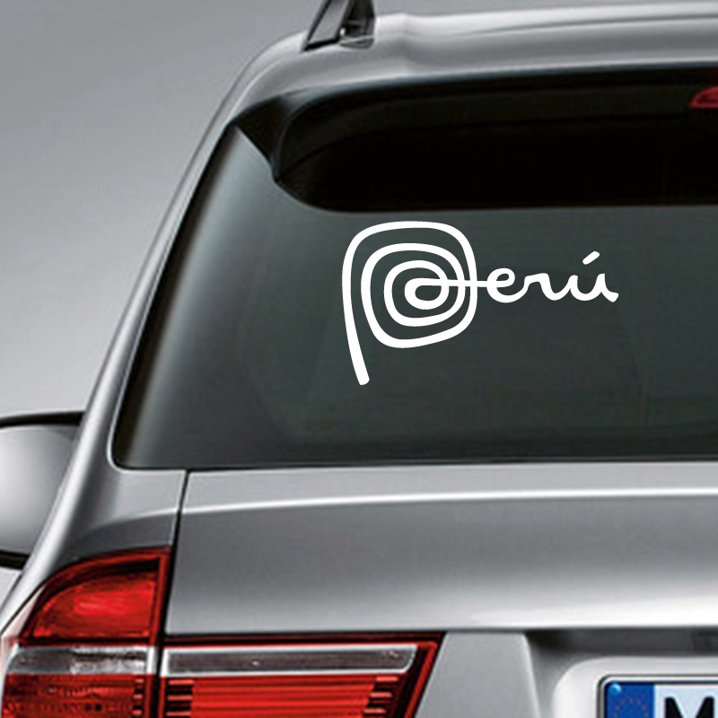 Laptop Accessories Logo - Peru Logo Vinyl Art Stickers Peruvian