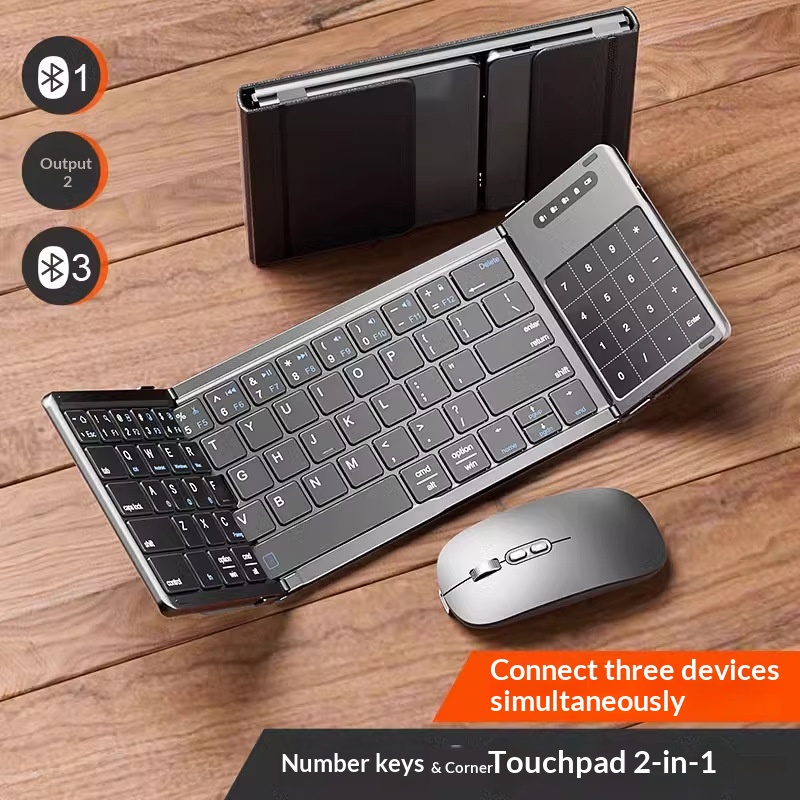 Laptop Accessories Distributor - Mengzu Tri Fold Wireless Bluetooth Keyboard