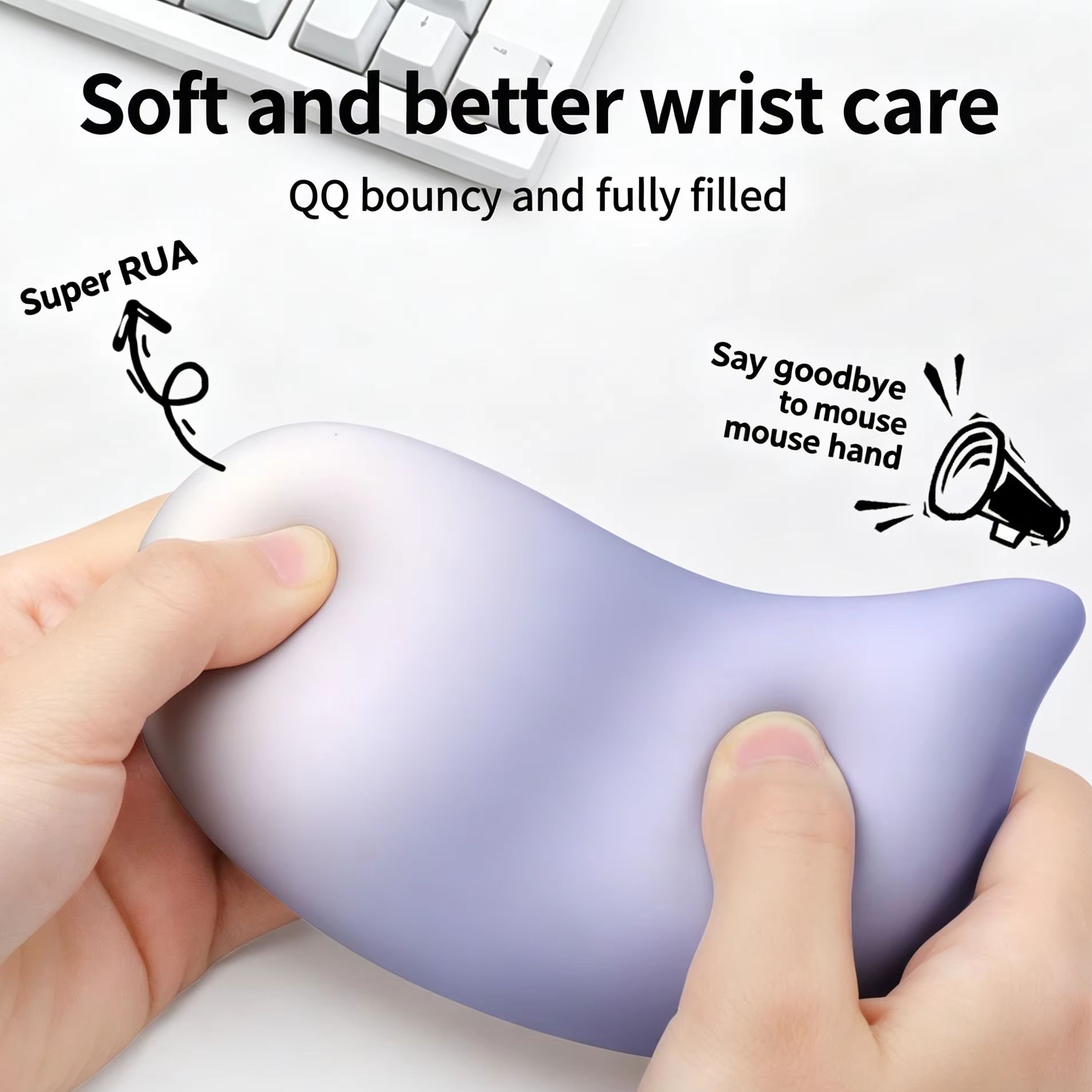 Laptop Accessories For Wrist Support - Soft Wrist Rest Pad For Mouse