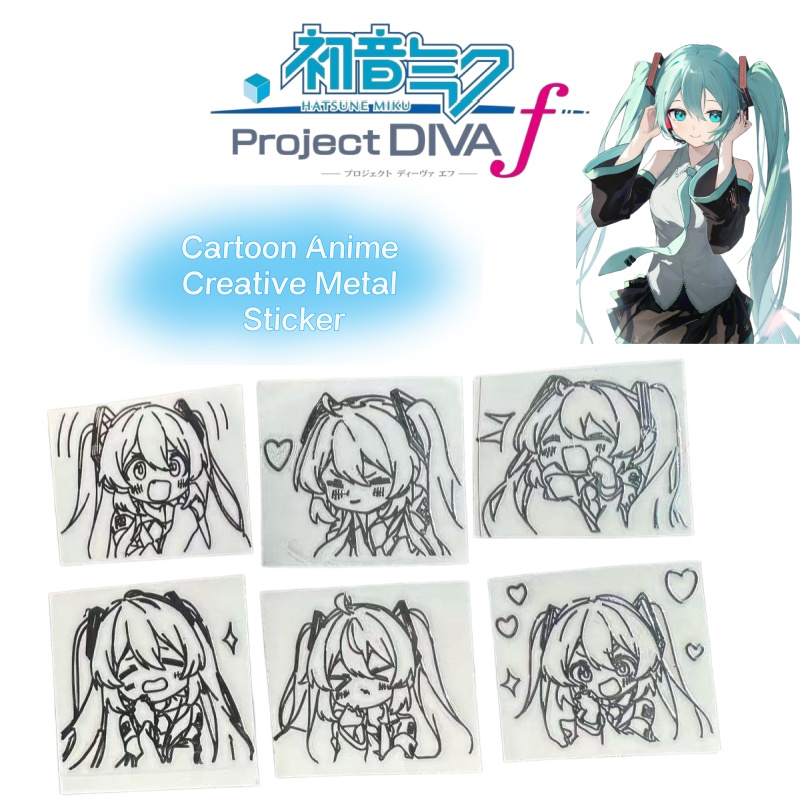 Hatsune Miku cartoon anime cha - Laptop Accessories Decoration review and price