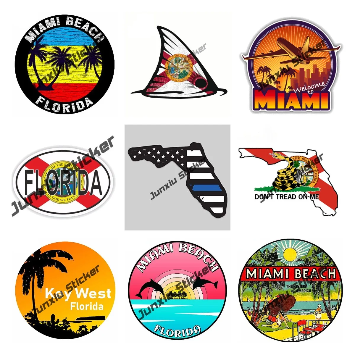 Creative Florida Flag Sticker  - Laptop Accessories Logo review and price