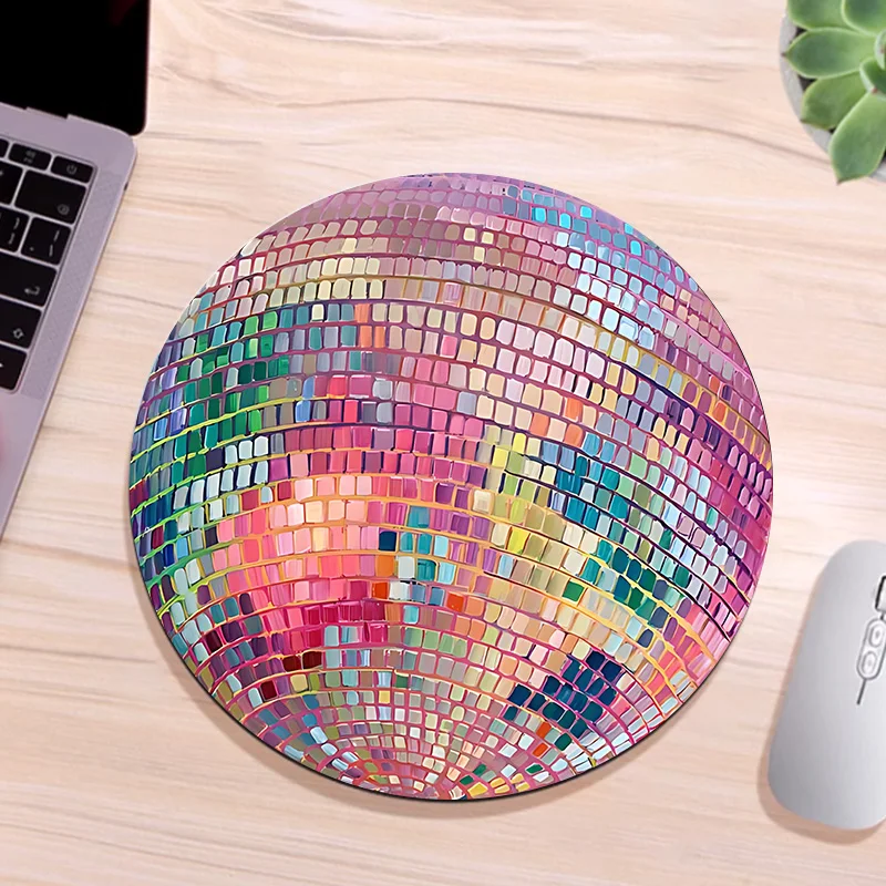Rubber Round Pink Disco Ball M - Laptop Accessories For Protection review and price