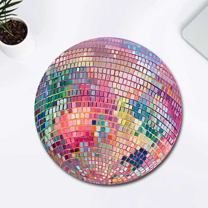 Rubber Round Pink Disco Ball M - Laptop Accessories For Protection review and price