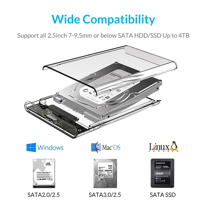 USB Type C Transparent 2.5 Inc - Laptop External Accessories review and price