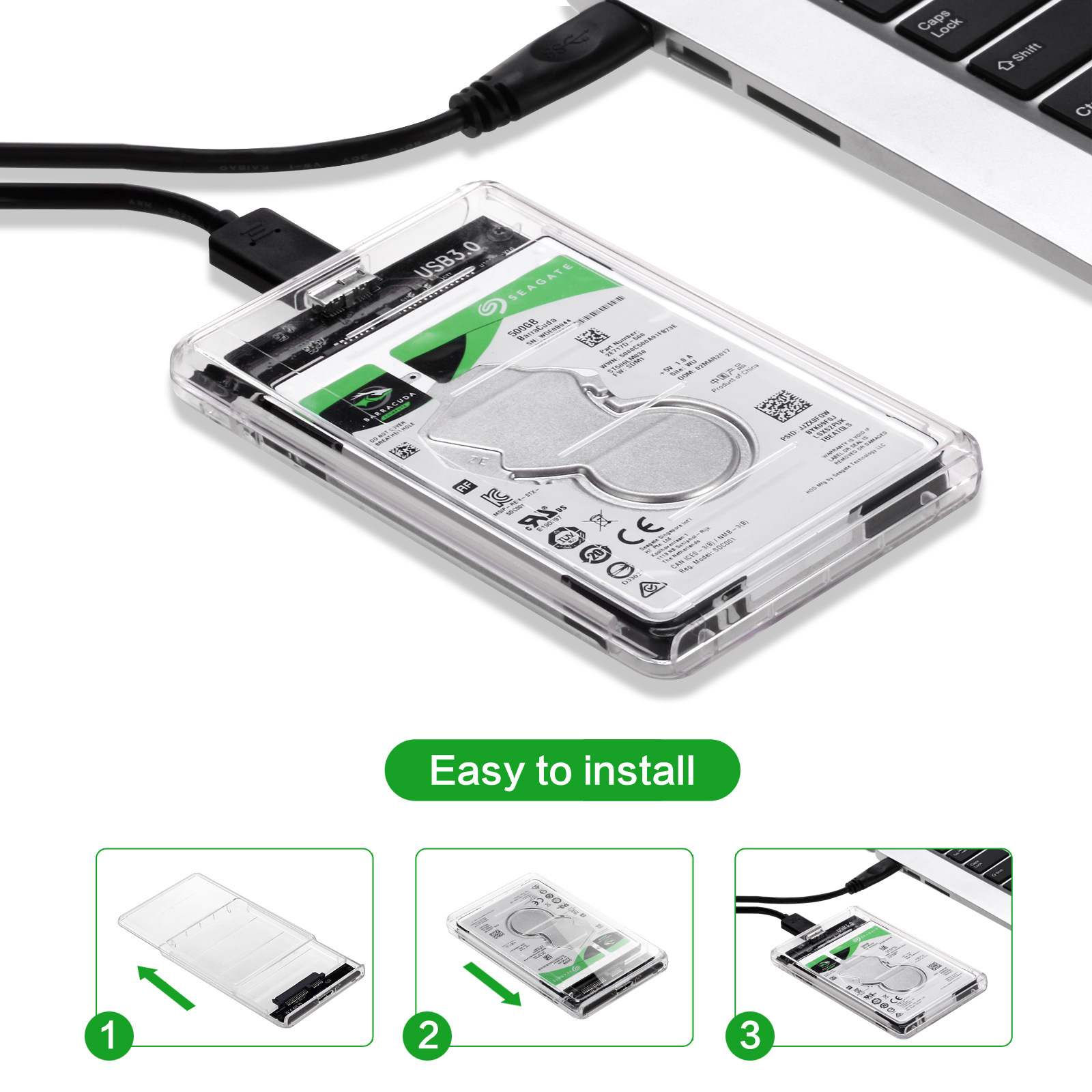 USB Type C Transparent 2.5 Inc - Laptop External Accessories review and price