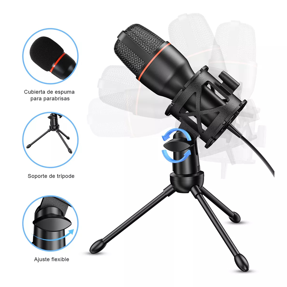 Condenser Microphone USB Wired - Laptop Accessories Rgb review and price