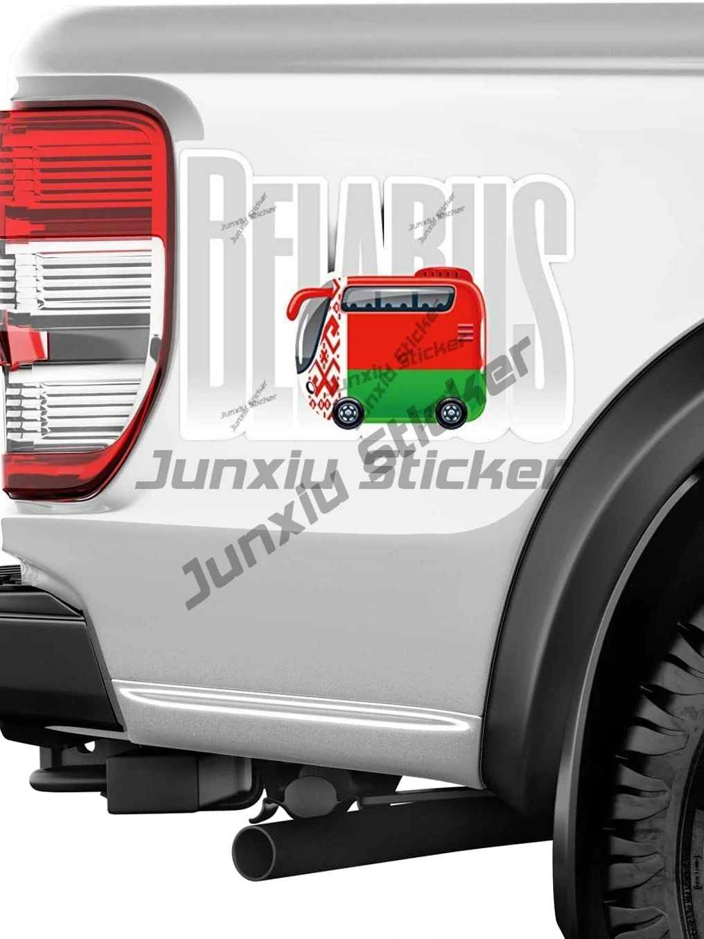 Belarus Travel Bus Flag Label  - Laptop Accessories Logo review and price
