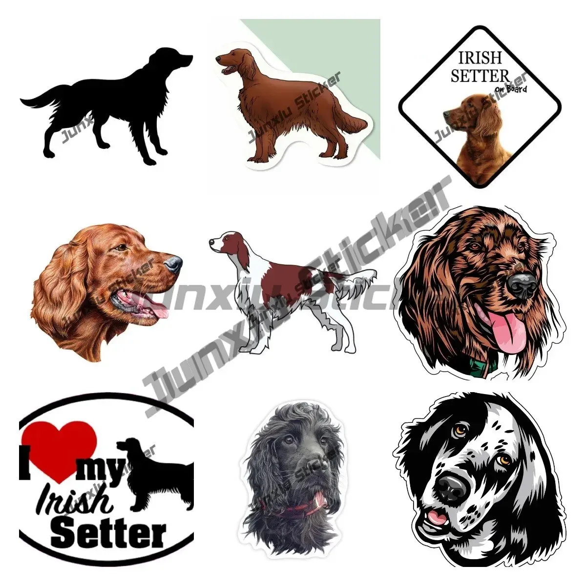 Irish Setter Vinyl Decal I Lov - Laptop Accessories Logo review and price