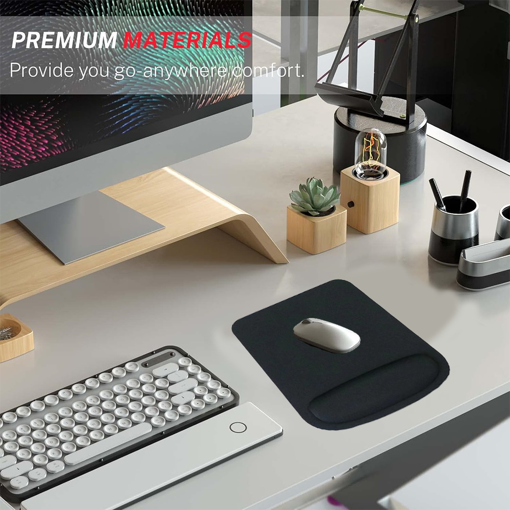 Mouse Pad Black Desk Mat for P - Laptop Accessories For Wrist Support review and price