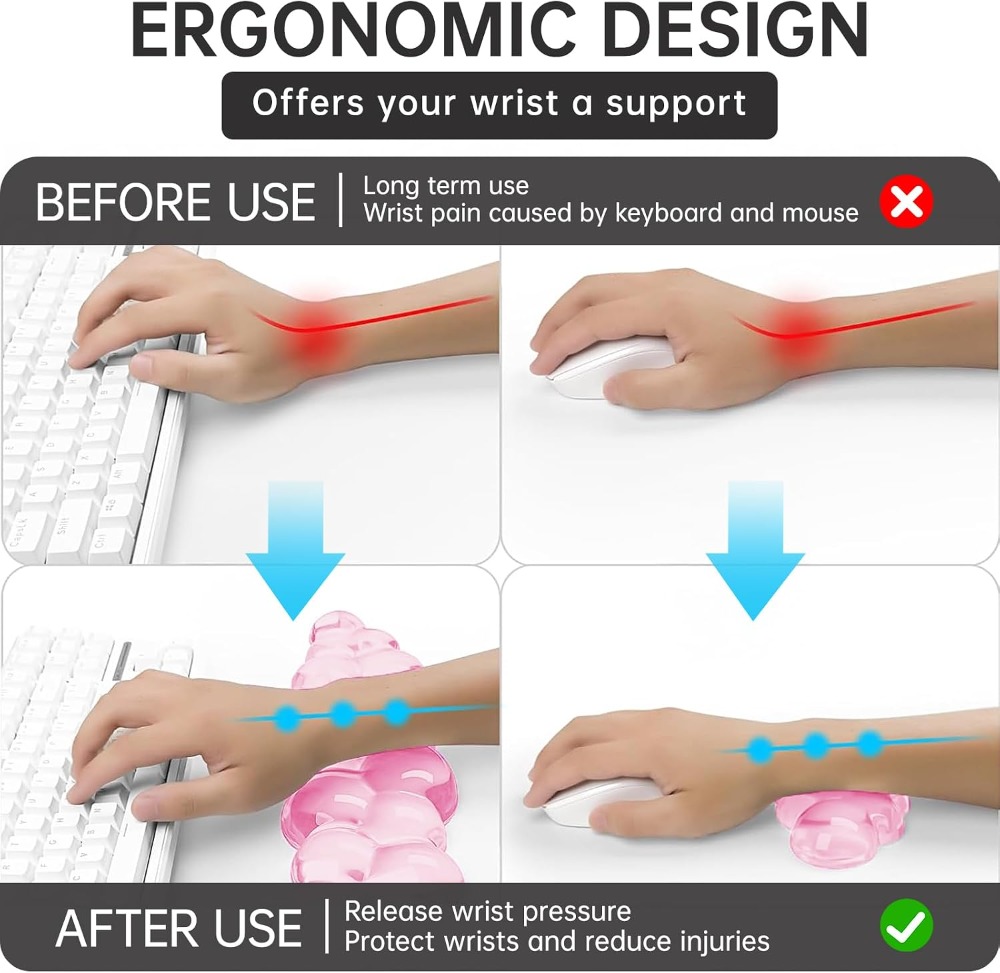 Soft Cloud Gel Mouse Pad With  - Laptop Accessories For Wrist Support review and price