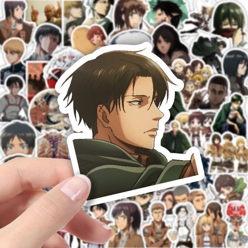 60Pcs Attack on Titan Anime St - Laptop Accessories Decoration review and price
