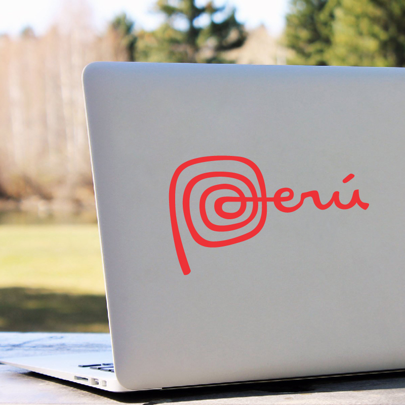 Peru Logo Vinyl Art Stickers P - Laptop Accessories Logo review and price