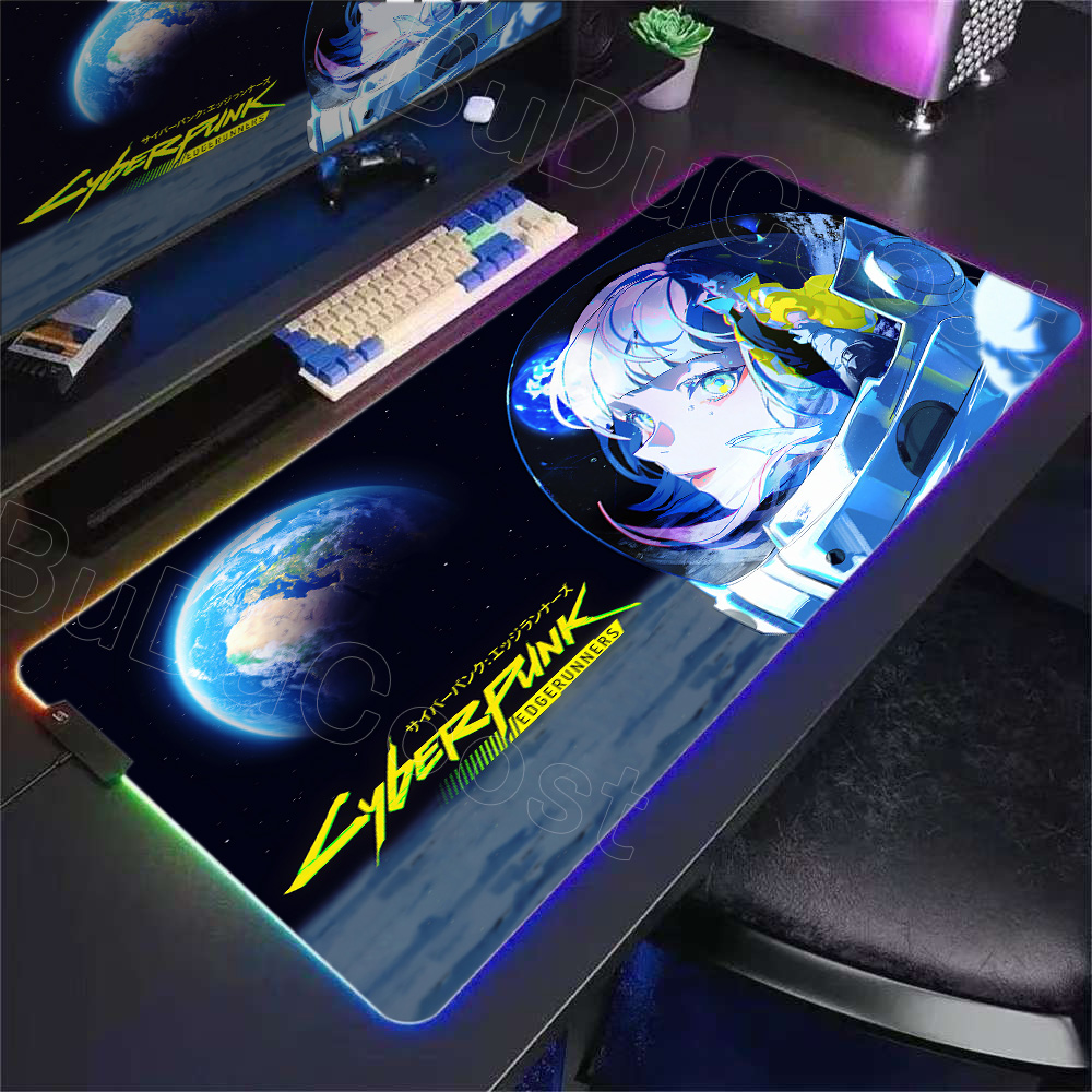 HD Anime Girl Mouse Pad RGB De - Laptop Accessories Rgb review and price