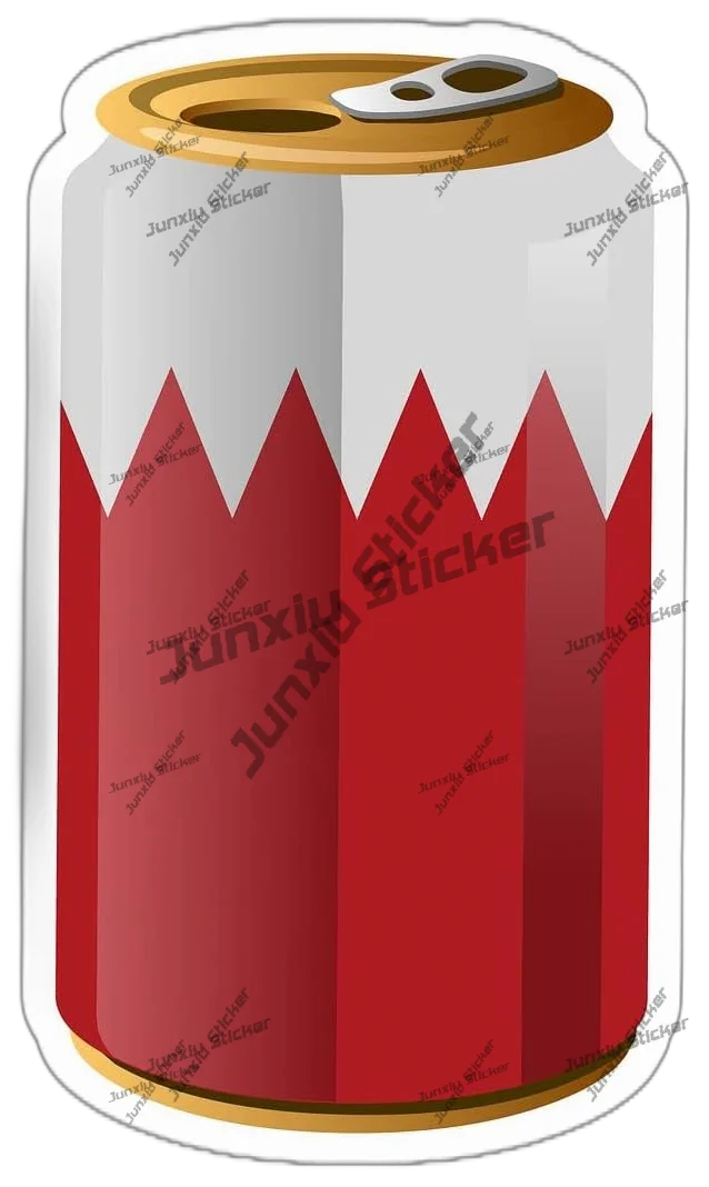 Bahrain Flag Soda Can Sticker  - Laptop Accessories Logo review and price