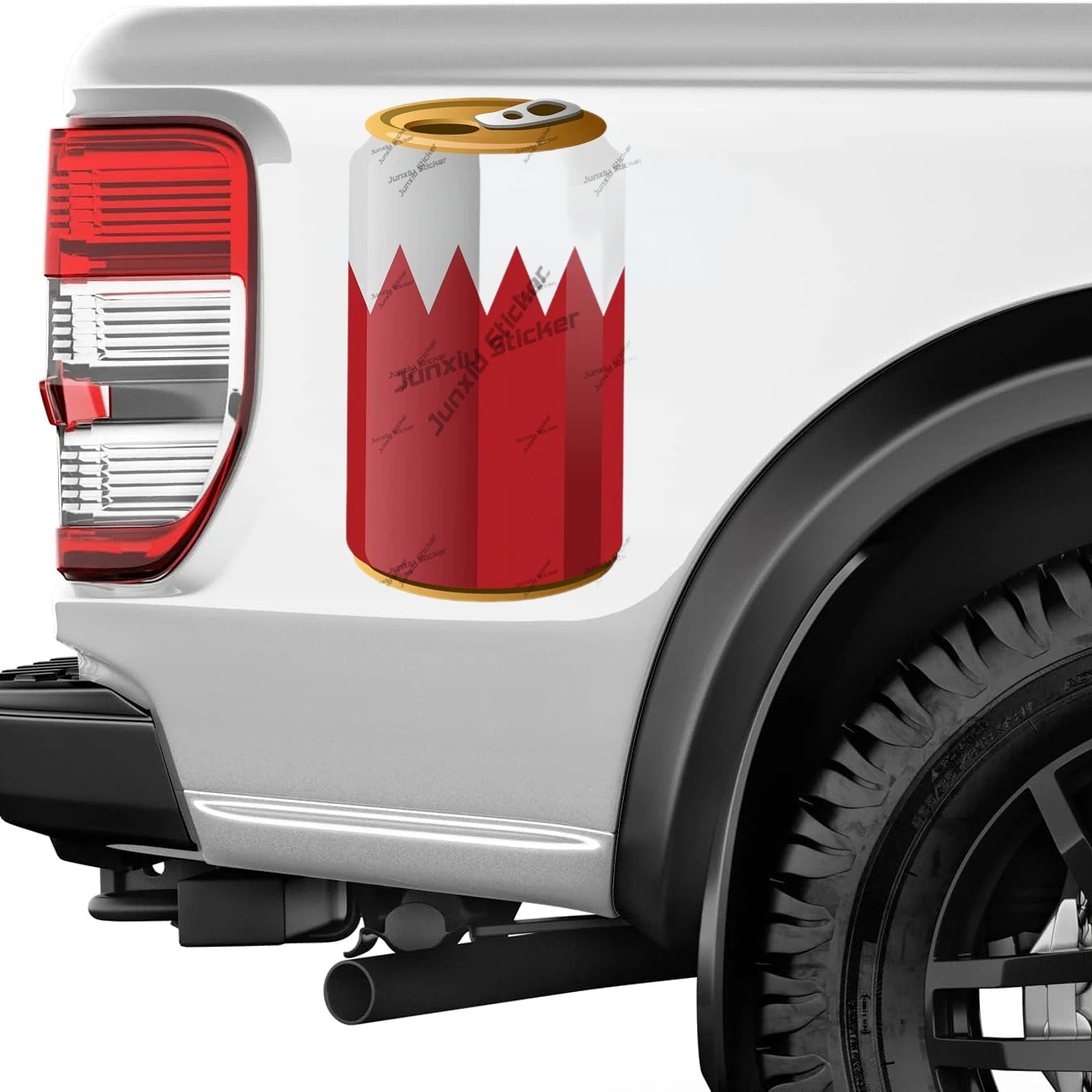Bahrain Flag Soda Can Sticker  - Laptop Accessories Logo review and price