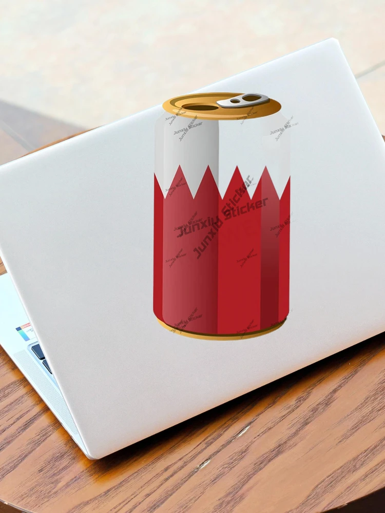 Bahrain Flag Soda Can Sticker  - Laptop Accessories Logo review and price