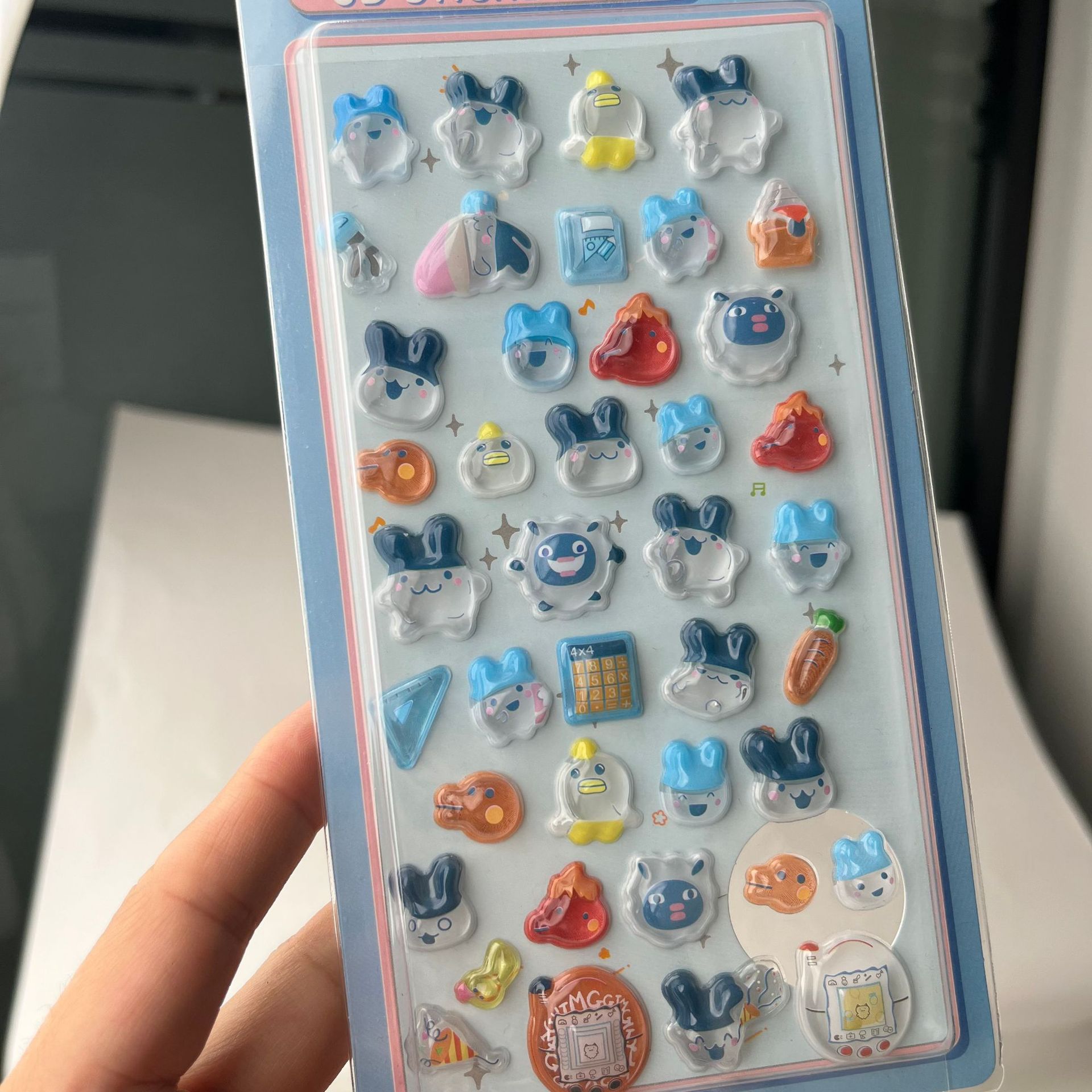 Cute Tamagotchi 3D Puffy Stick - Laptop Accessories Decoration review and price