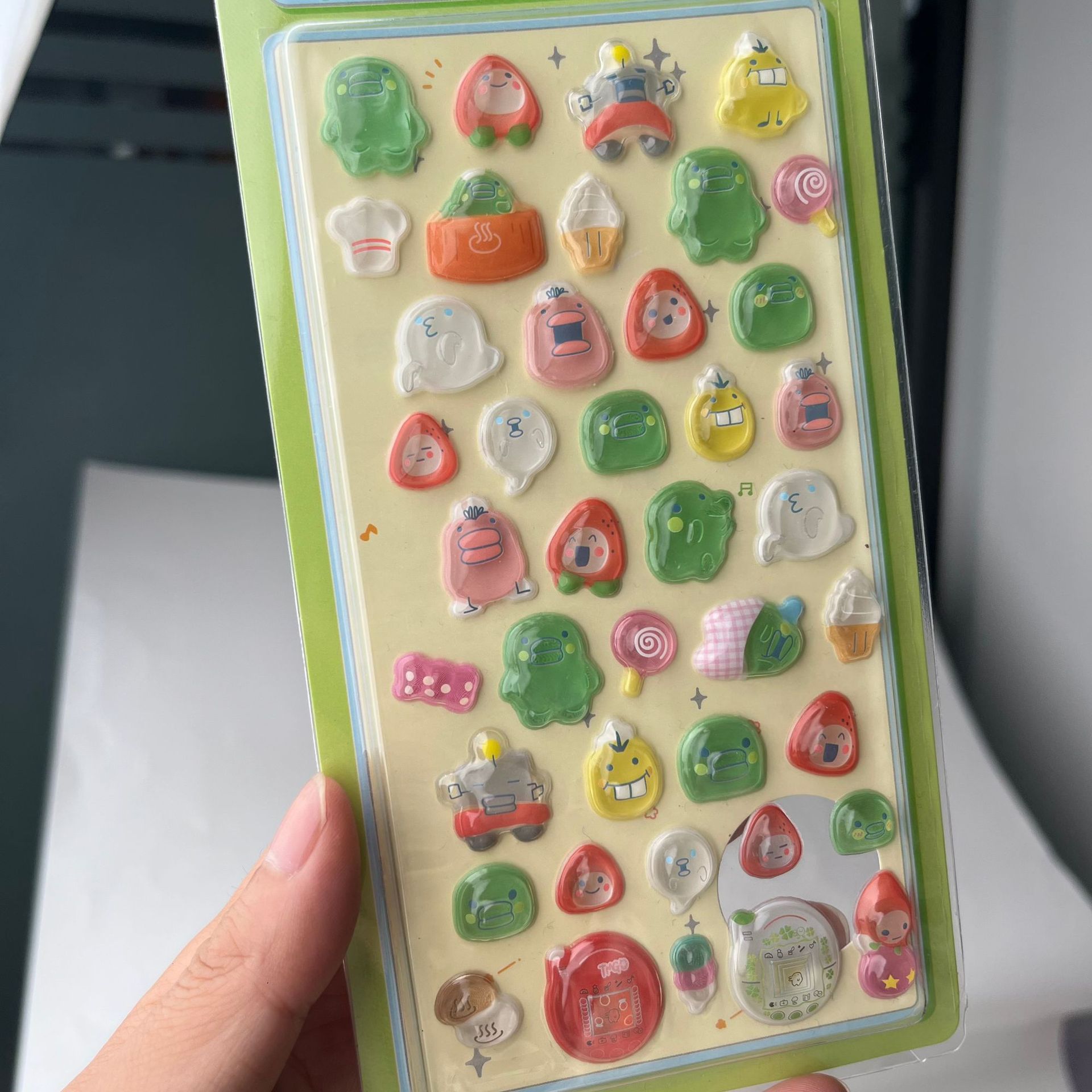 Cute Tamagotchi 3D Puffy Stick - Laptop Accessories Decoration review and price