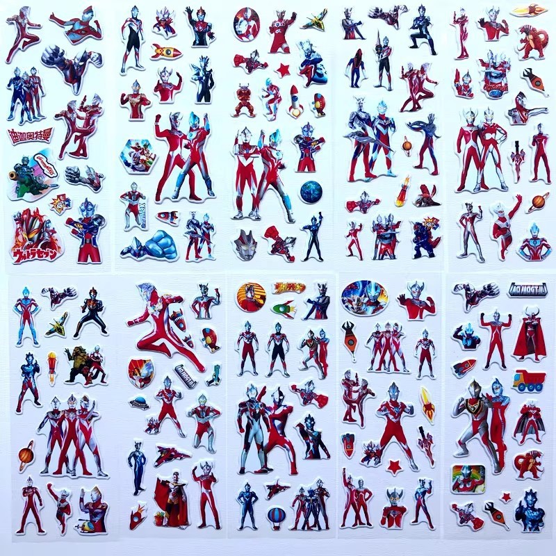 10pcs Cartoon Ultraman 3D Bubb - Laptop Accessories For Protection review and price