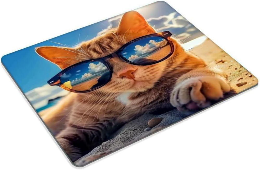 Sunshine Beach Cat Mouse Pad w - Laptop Accessories For Wrist Support review and price