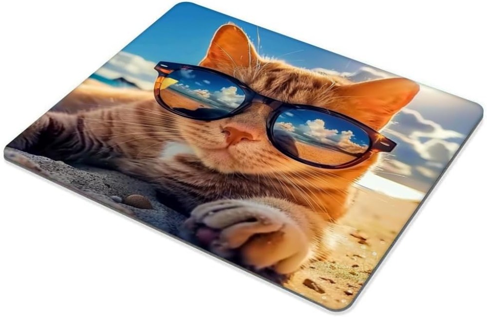 Sunshine Beach Cat Mouse Pad w - Laptop Accessories For Wrist Support review and price