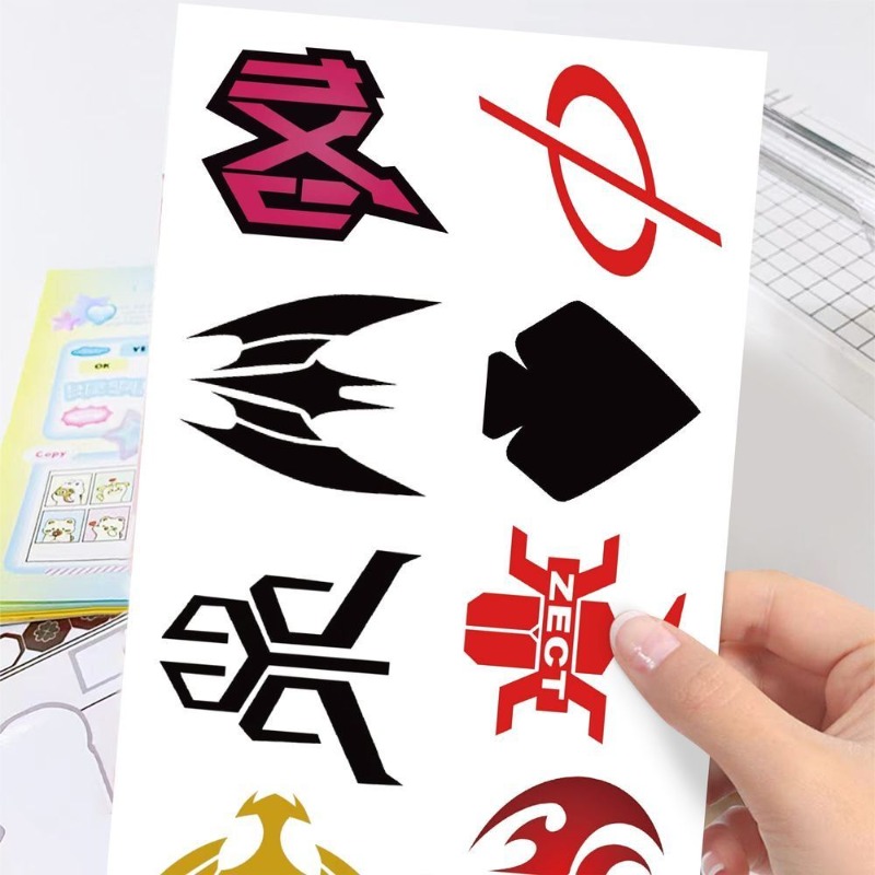 60 Sheets Kamen Rider Logo Sti - Laptop Accessories Decoration review and price
